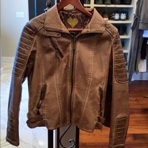Faux leather jacket
